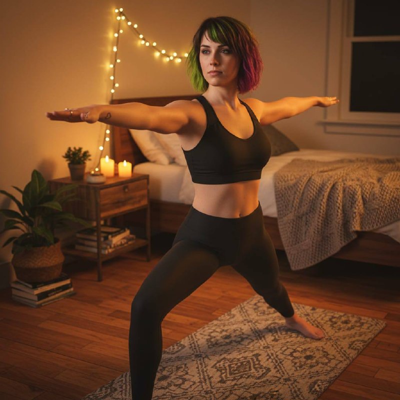 Juno beim Yoga