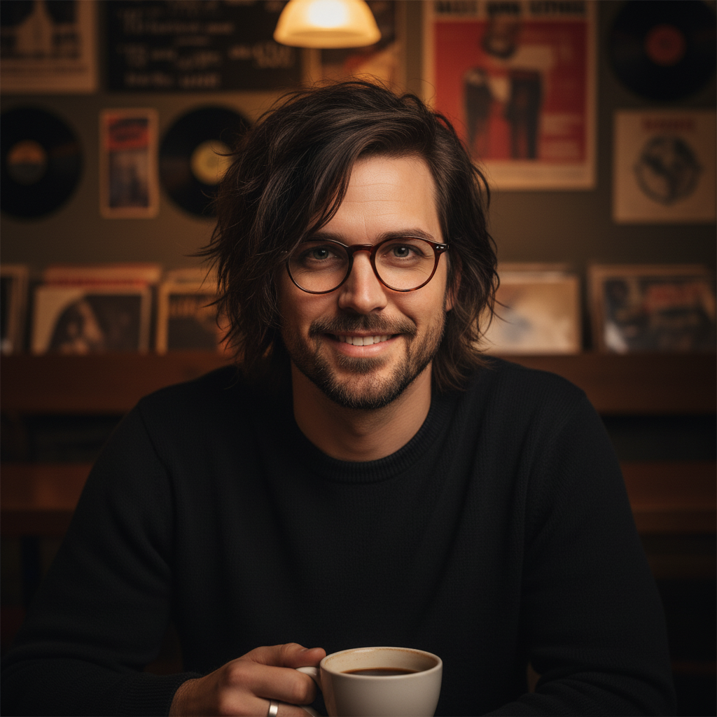 Emo Juno mit Kaffee